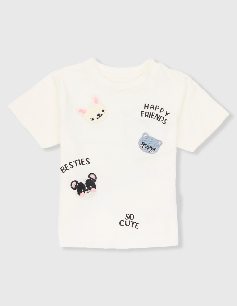 Playera manga corta para bebé niña 1