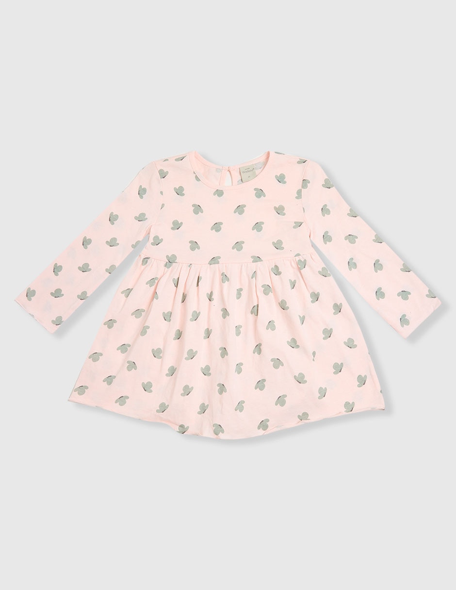 Vestido manga regular para niña 1