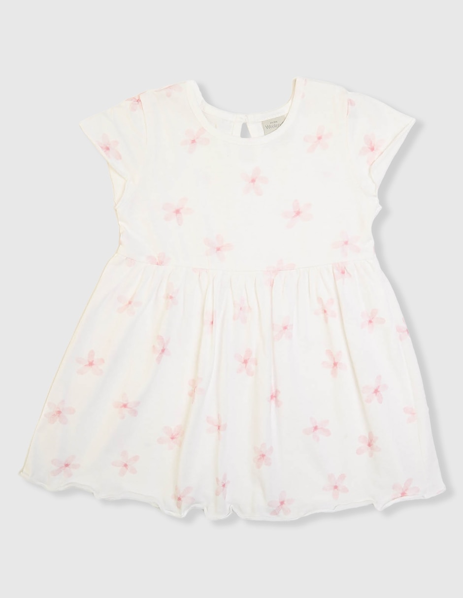 Vestido manga cap para bebé niña Vestido manga cap para bebé niña