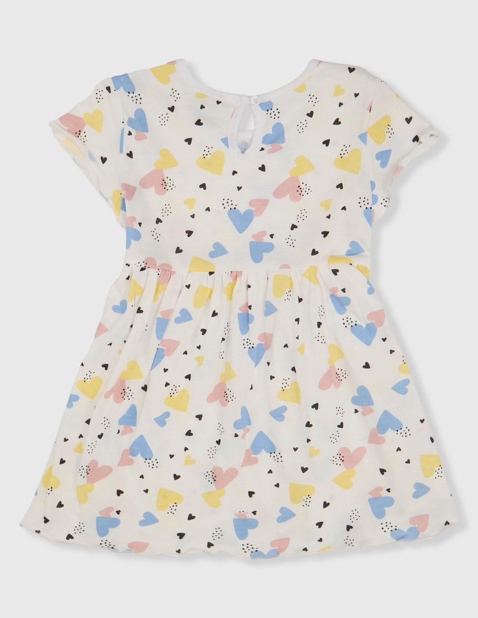 Vestido manga mariposa para niña 2