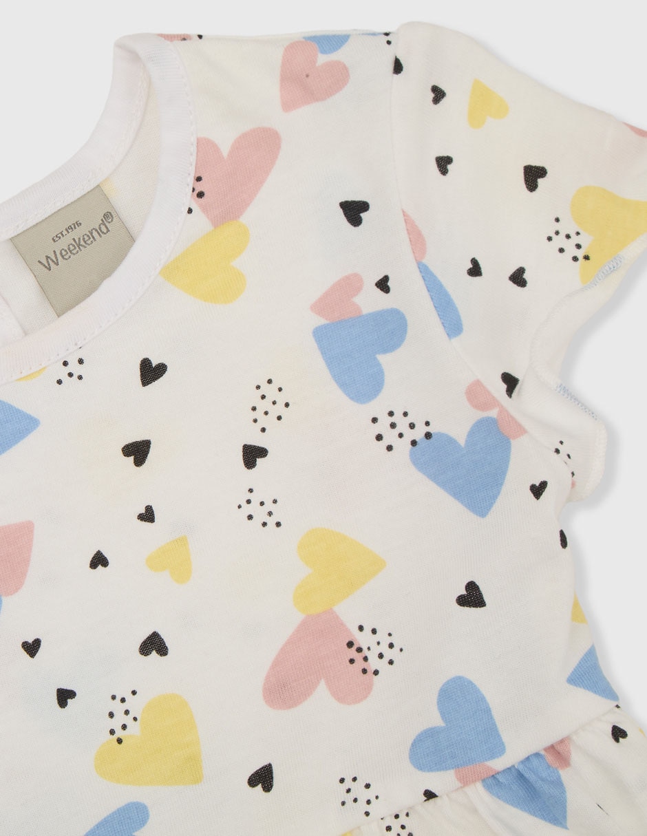 Vestido manga mariposa para niña 3