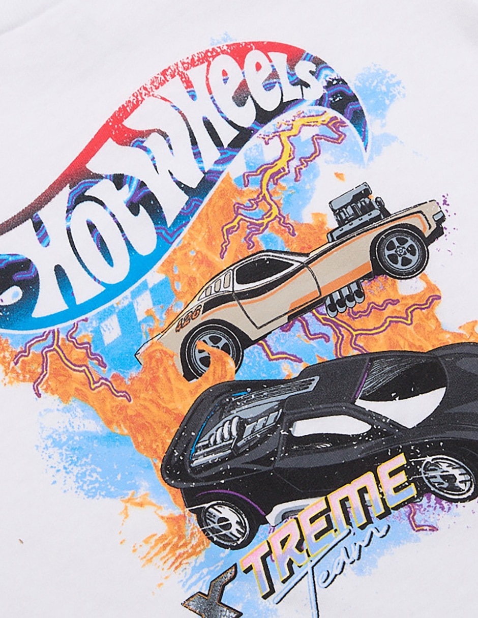 Playera Hot Wheels manga corta para niño 3