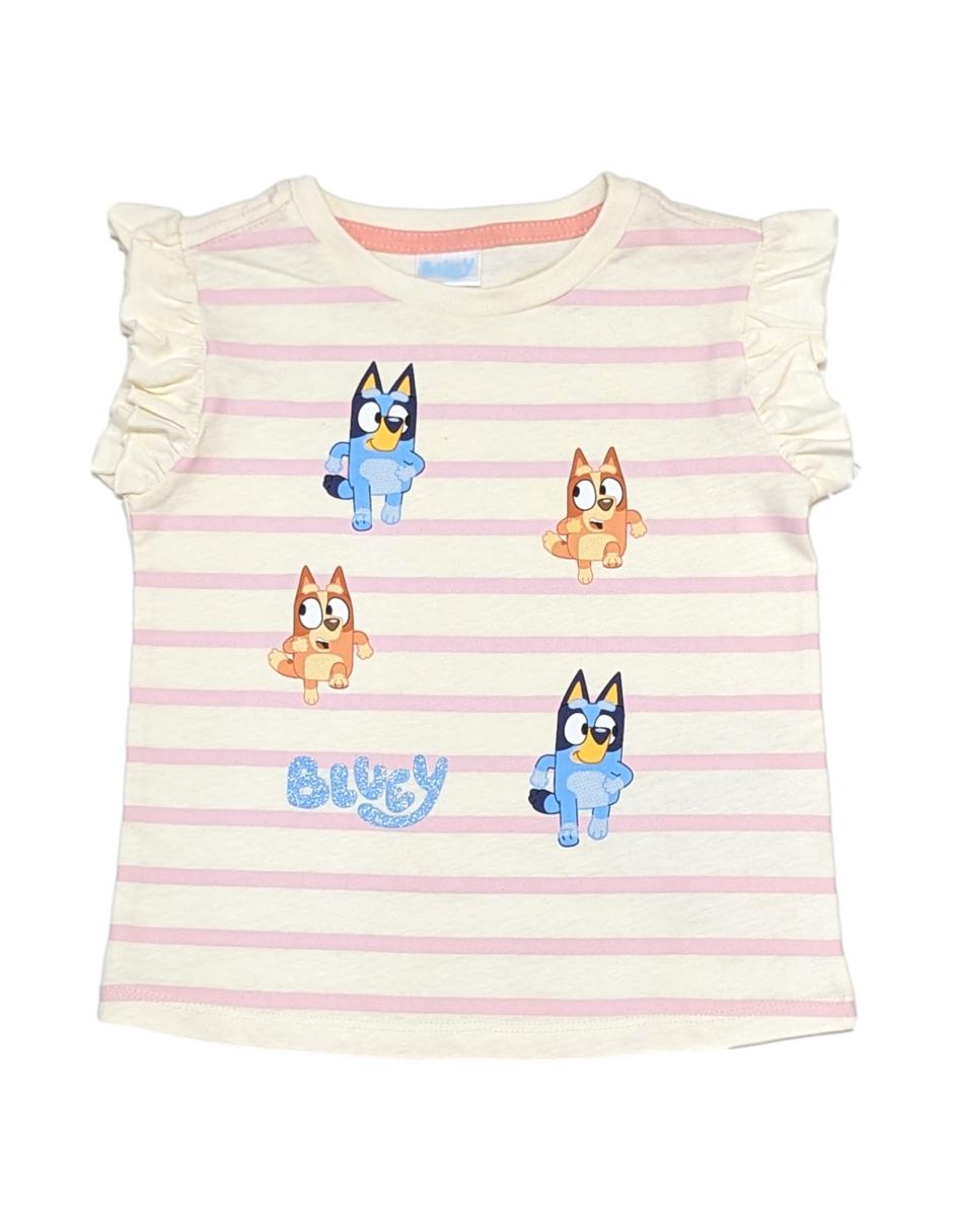 Playera Bluey y Bingo manga corta para niña Playera Bluey y Bingo manga corta para niña