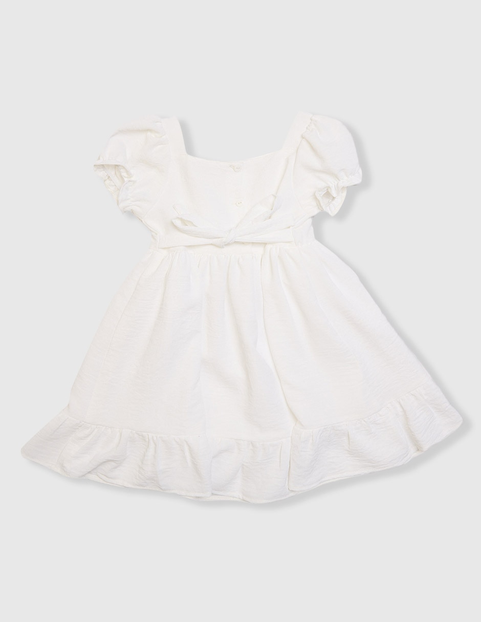 Vestido manga globo para niña 2