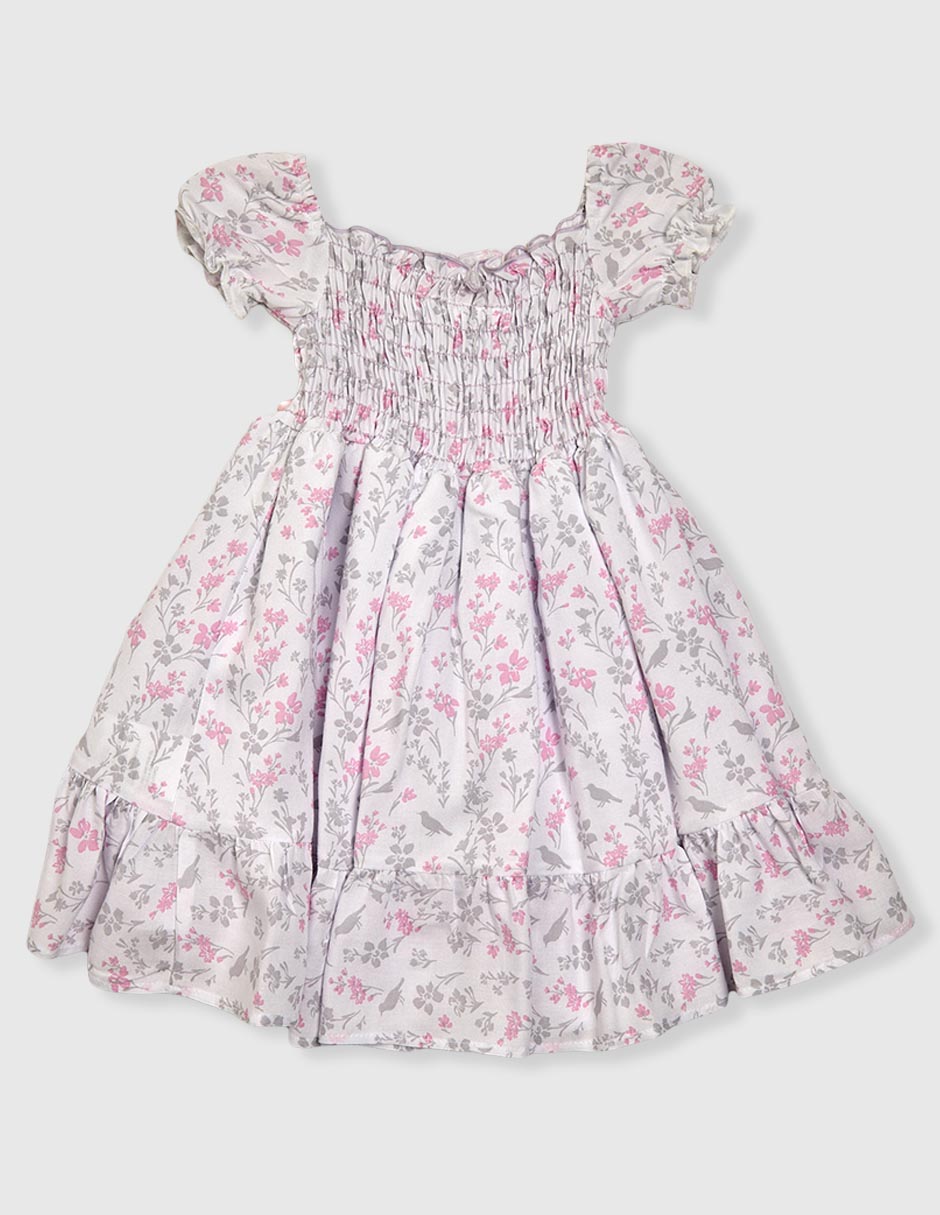 Vestido manga globo para niña 2