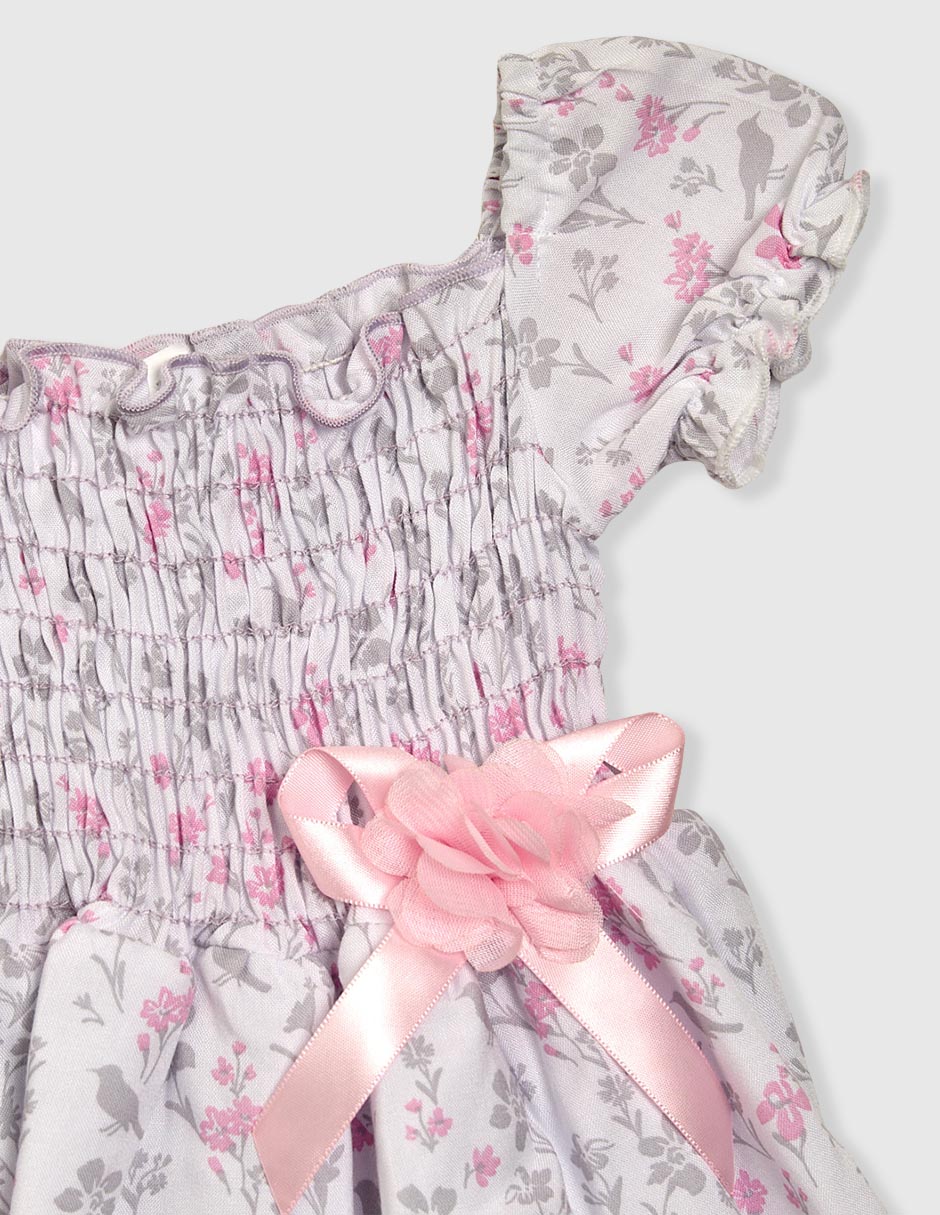 Vestido manga globo para niña 3