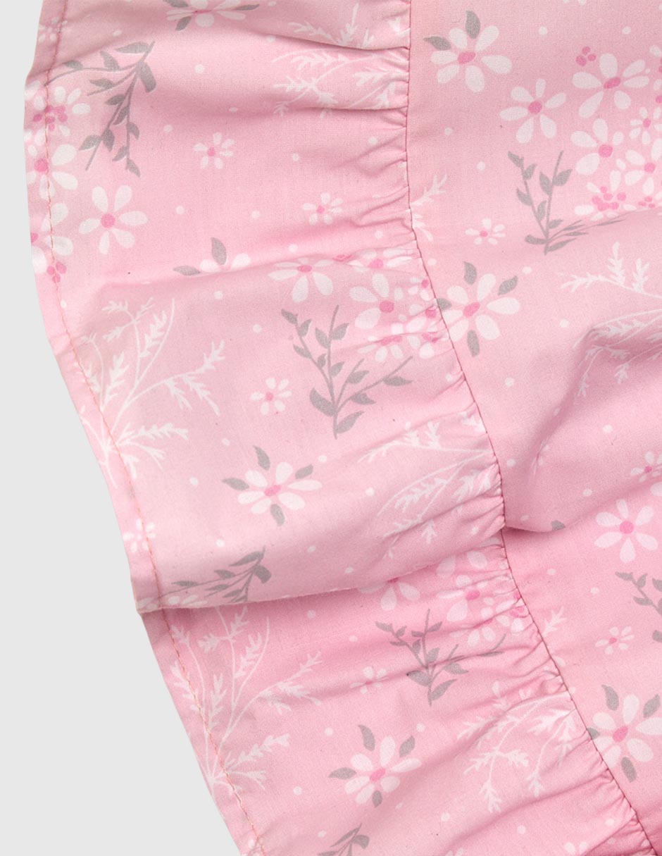 Vestido manga globo para niña 4