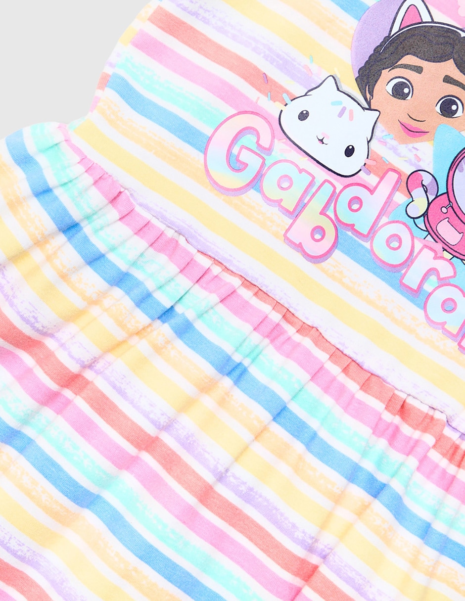 Vestido manga regular para niña 4