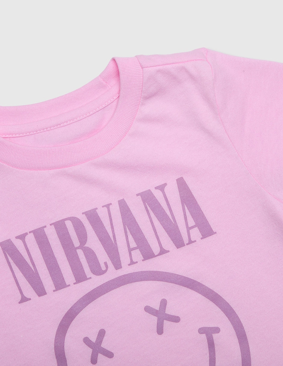 Playera Nirvana manga corta para bebé niña 3