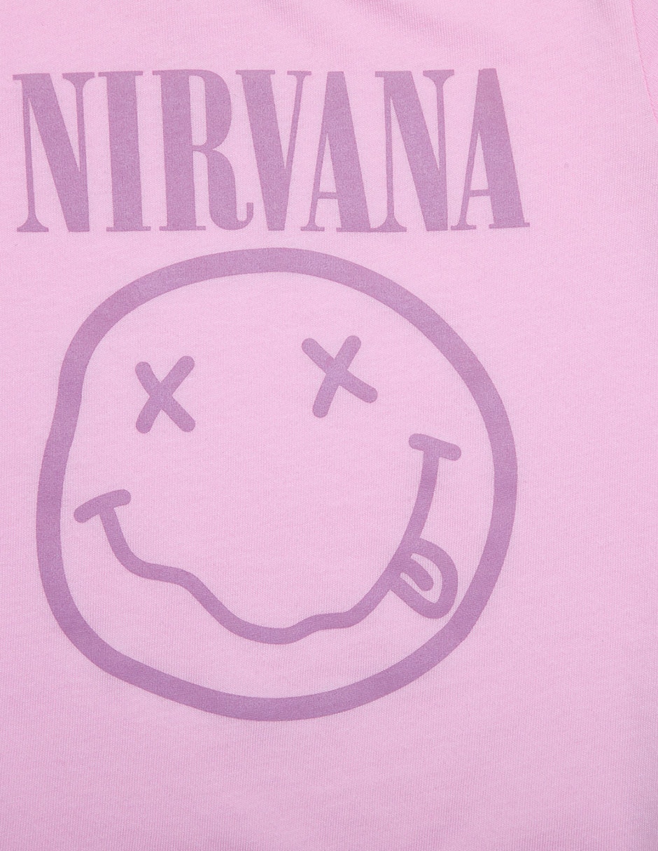 Playera Nirvana manga corta para bebé niña 4
