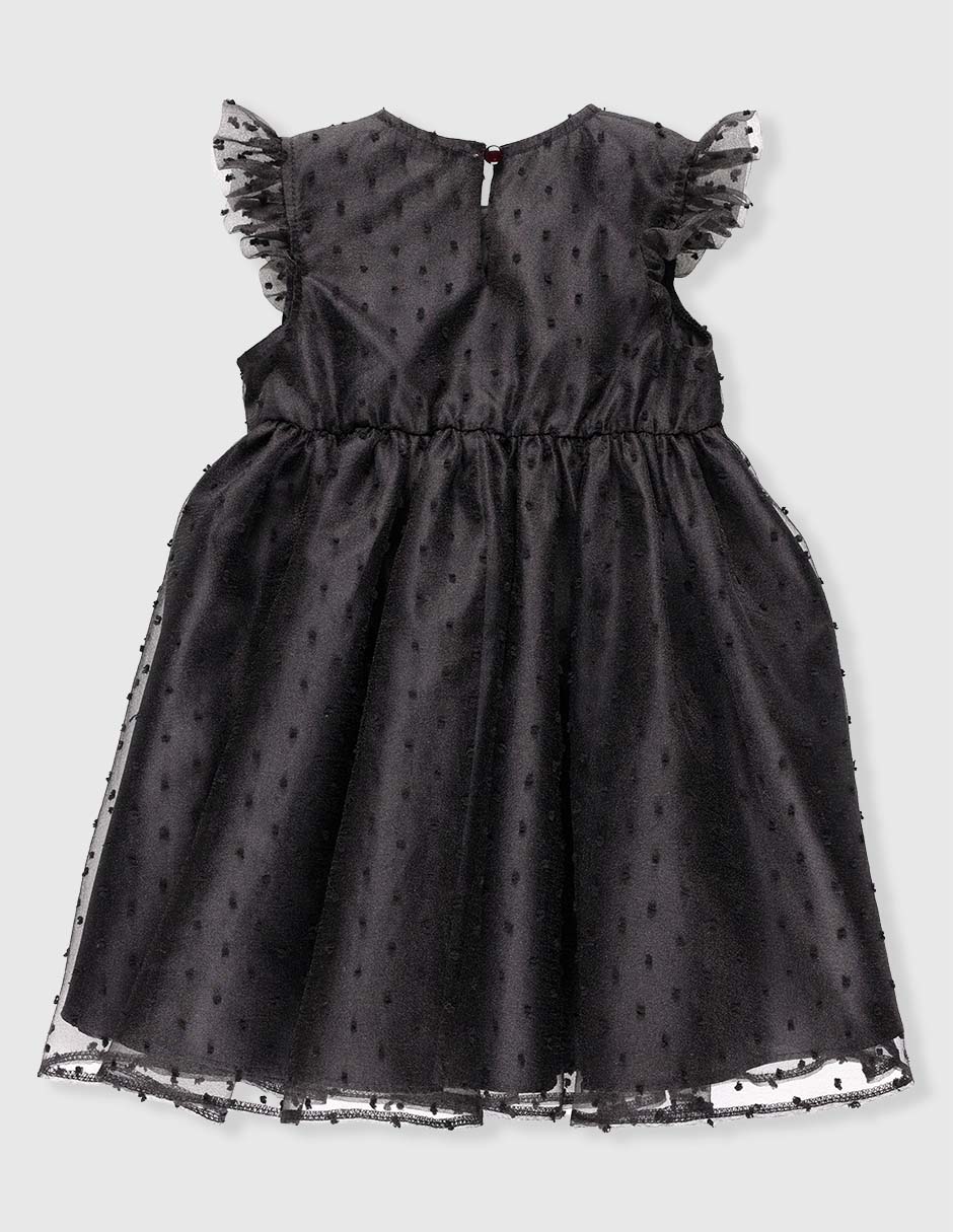 Vestido manga volantes para niña 2