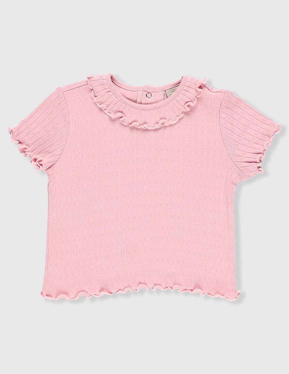 Playera manga corta para bebé niña