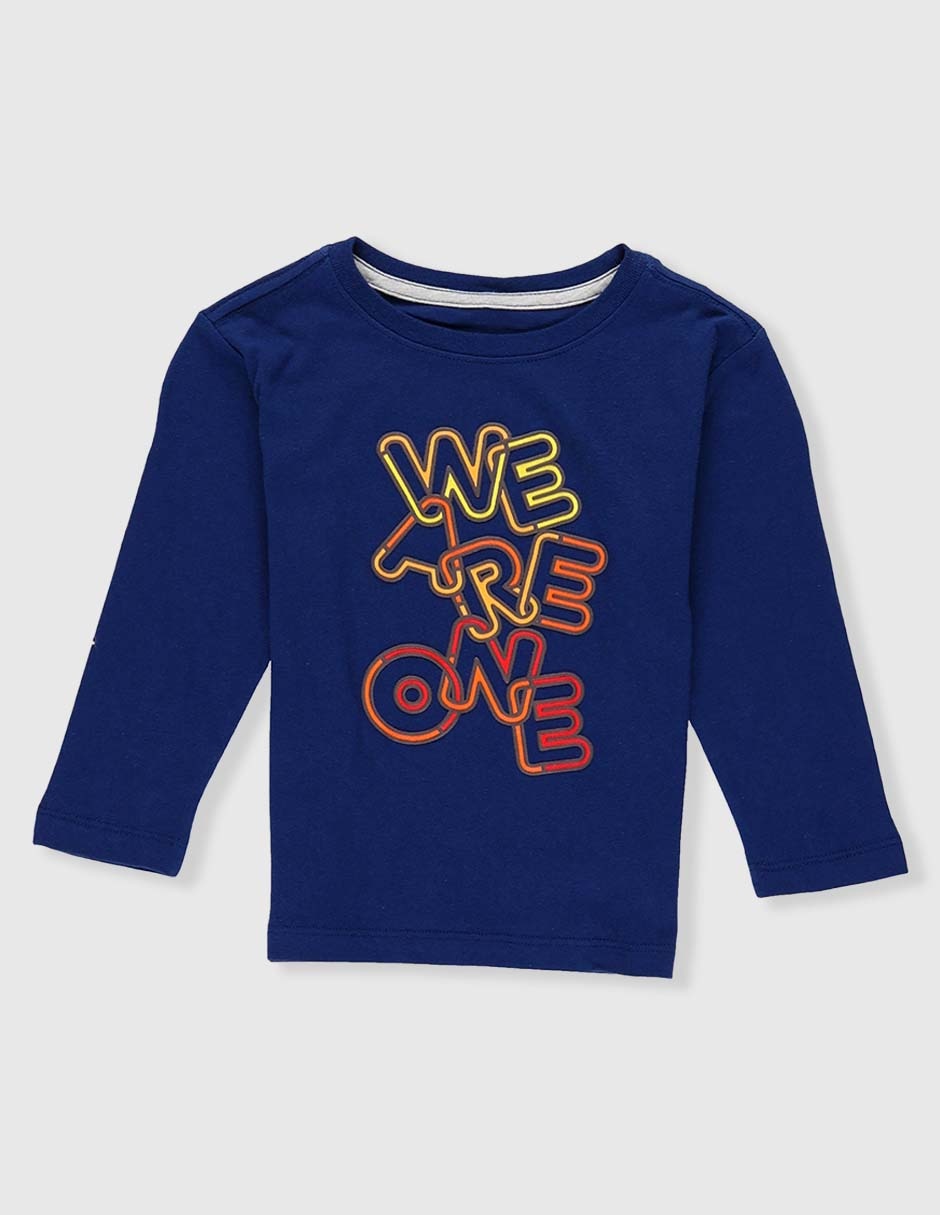 Playera manga larga para bebé niño Playera manga larga para bebé niño