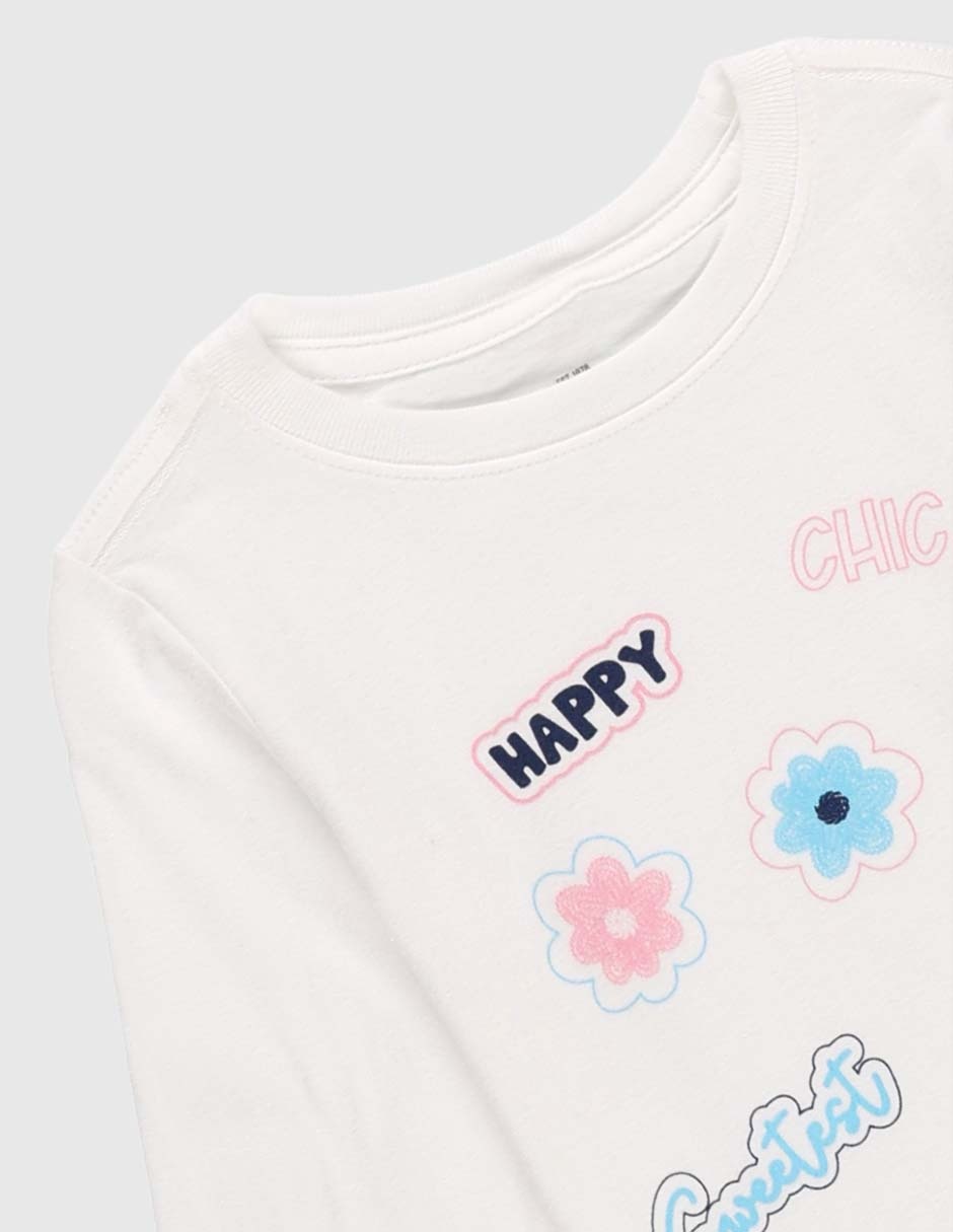 Playera manga larga para niña 3