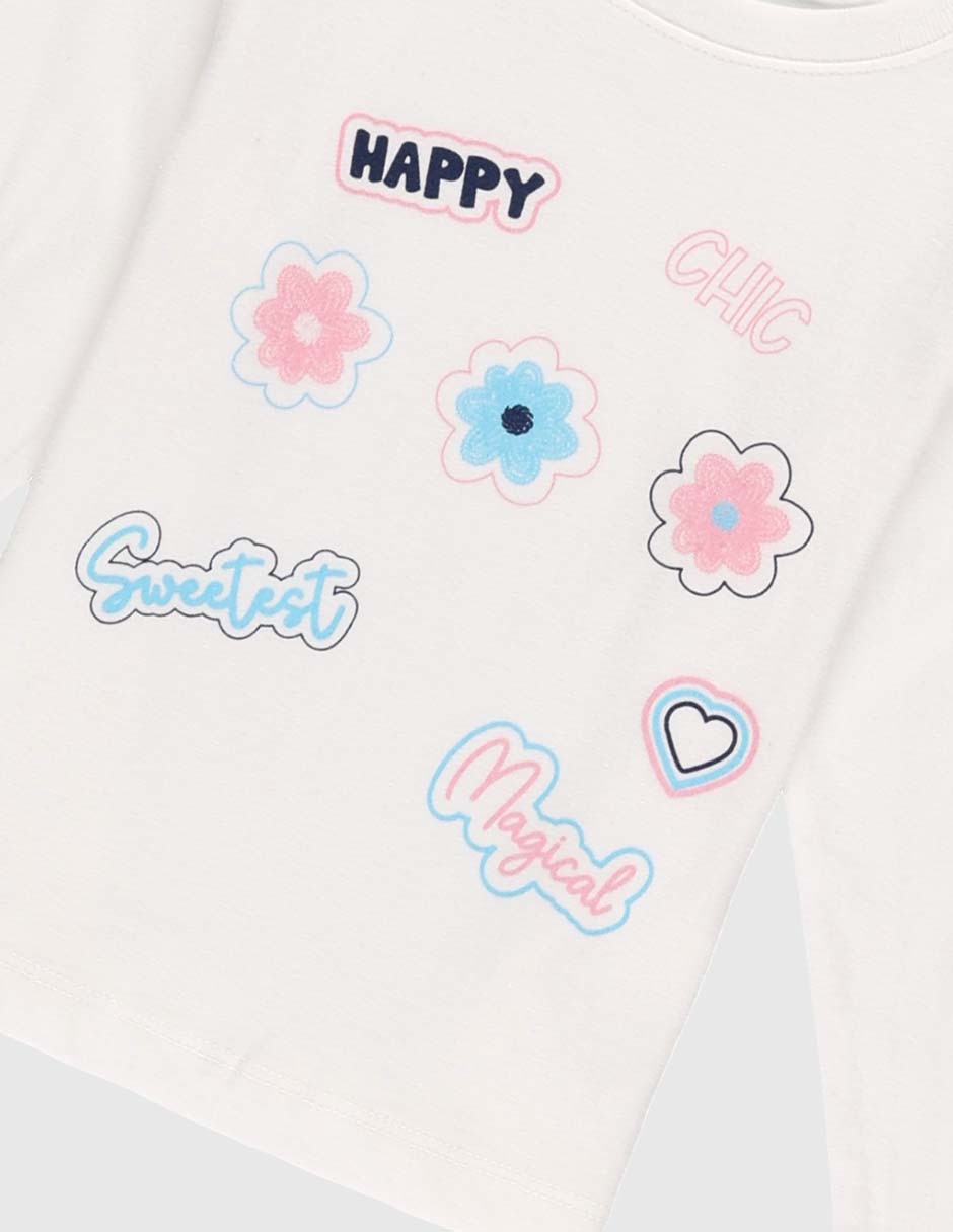 Playera manga larga para niña 4