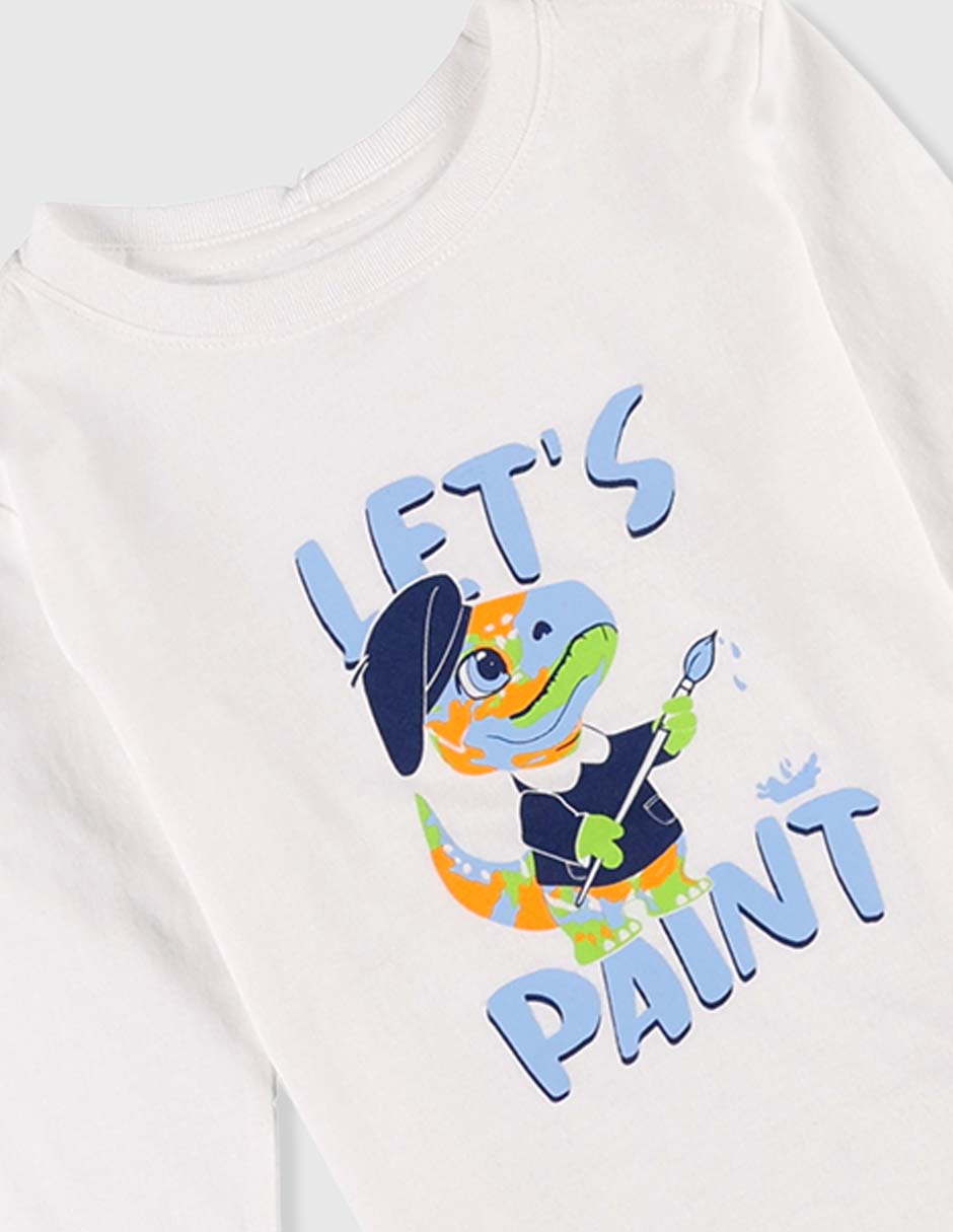Playera manga larga para bebé niño 3