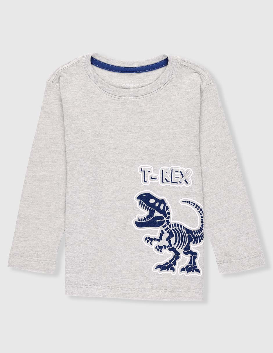 Playera Dinosaurios manga larga para niño Playera Dinosaurios manga larga para niño