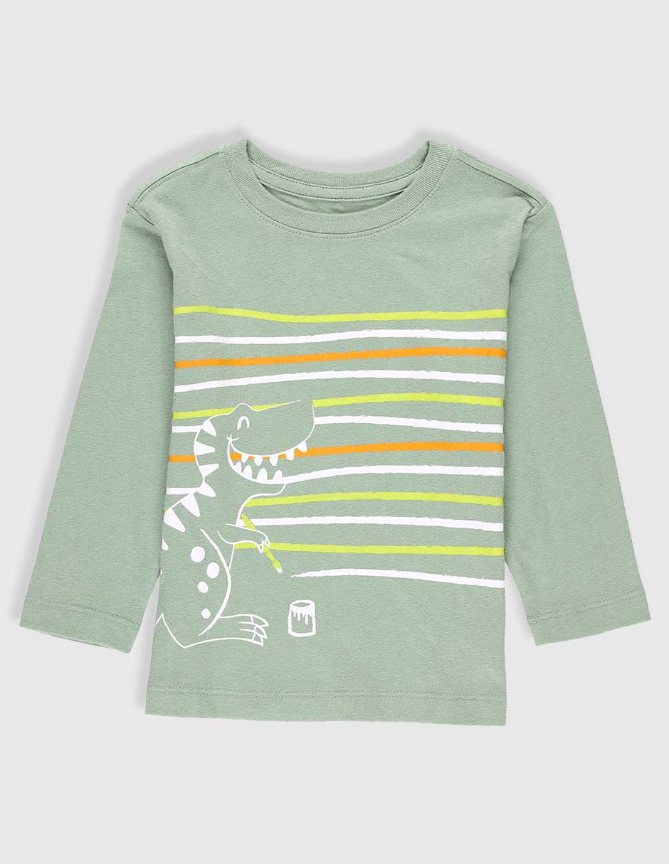 Playera Dinosaurios manga corta para bebé niño Playera Dinosaurios manga corta para bebé niño