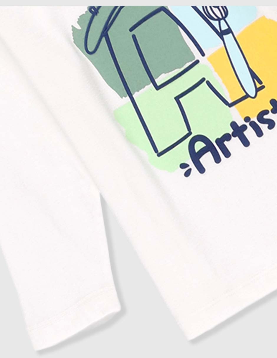 Playera manga larga para niño 4