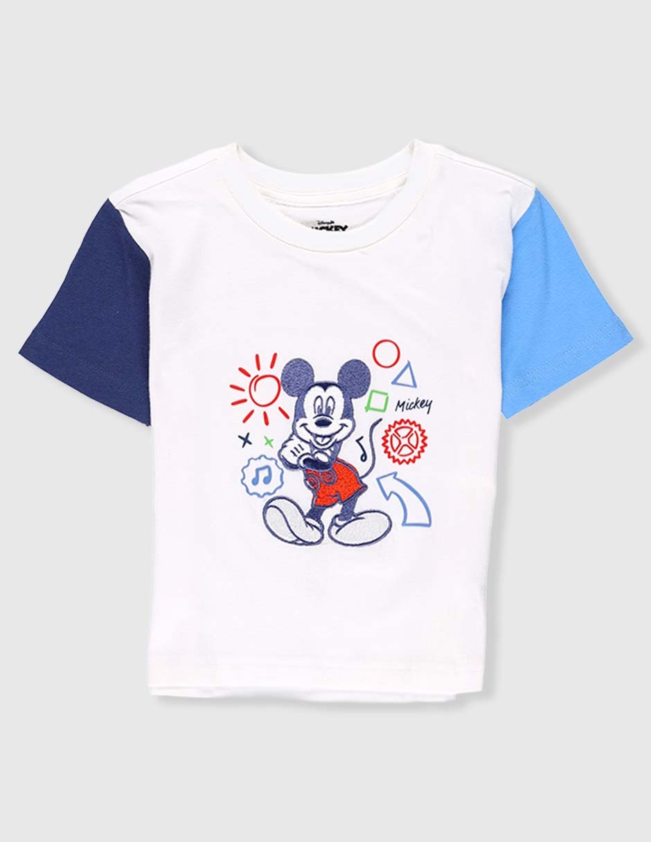 Playera Mickey Mouse manga corta para bebé niño Playera Mickey Mouse manga corta para bebé niño