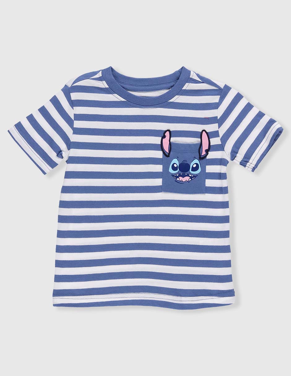 Playera stitch manga corta para bebé niño Playera stitch manga corta para bebé niño