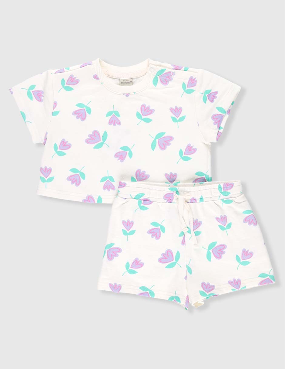 Conjunto de algodón para bebé niña Conjunto de algodón para bebé niña