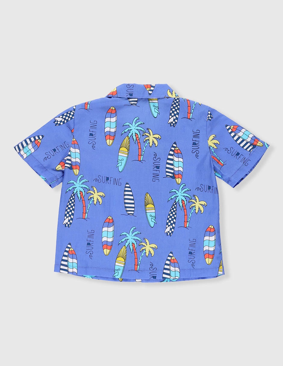 Camisa para playa manga corta para niño 2