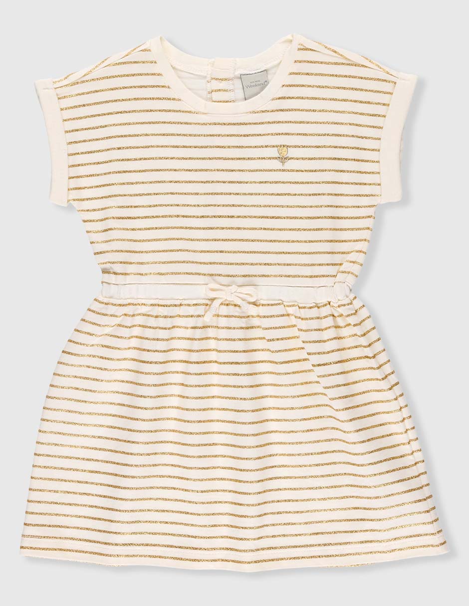 Vestido manga cap para bebé niña 1