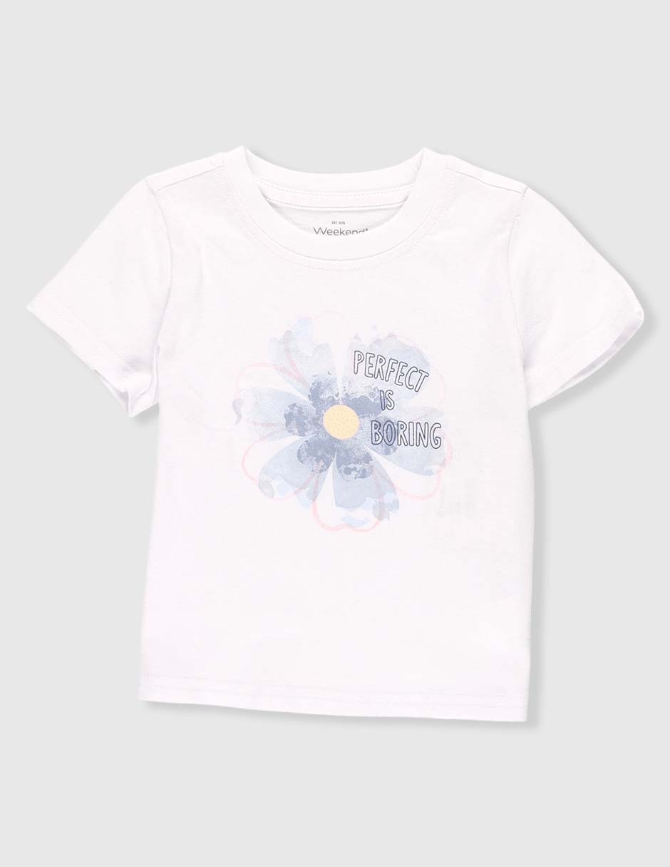 Playera manga corta para bebé niña Playera manga corta para bebé niña