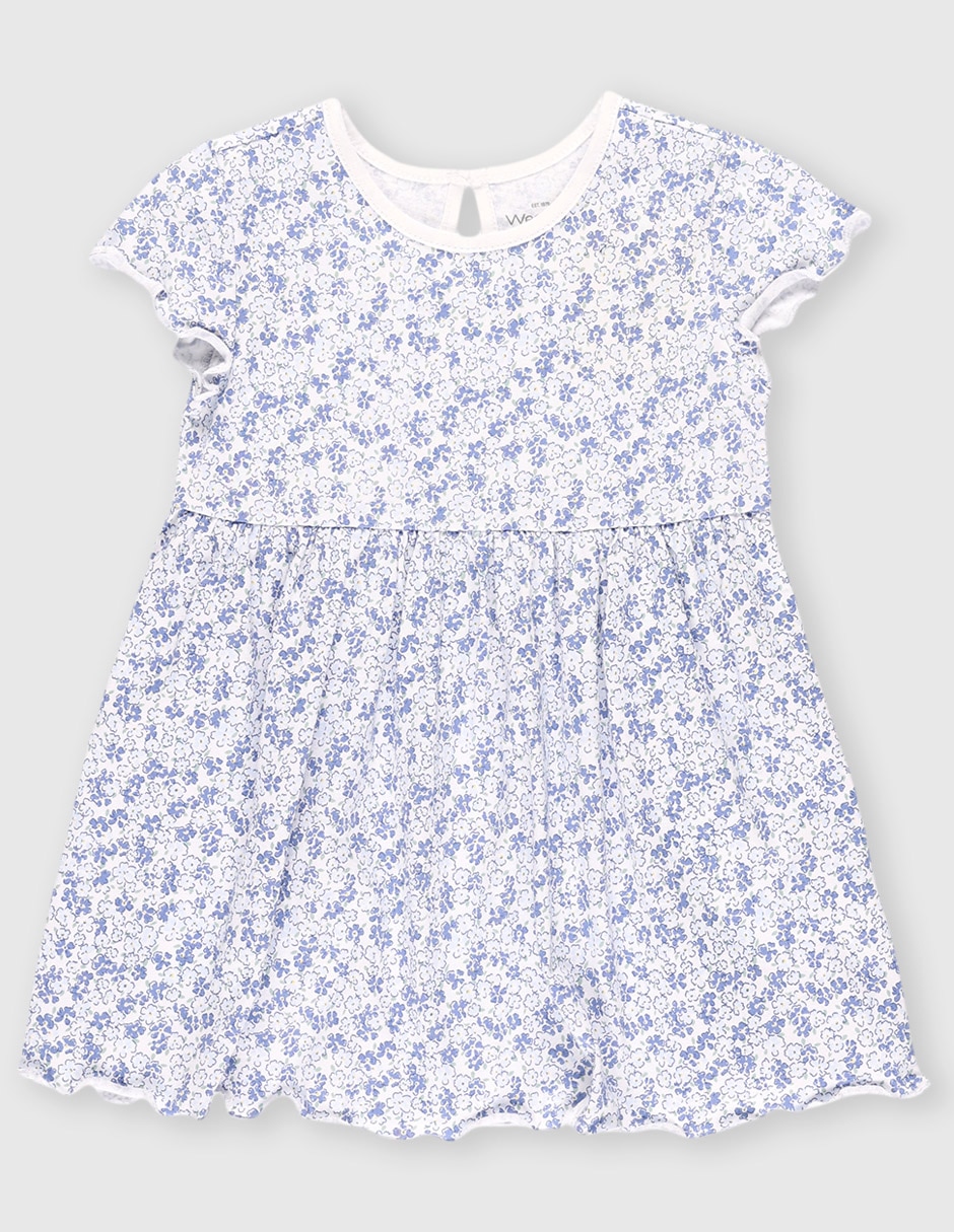 Vestido casual manga mariposa para niña 1