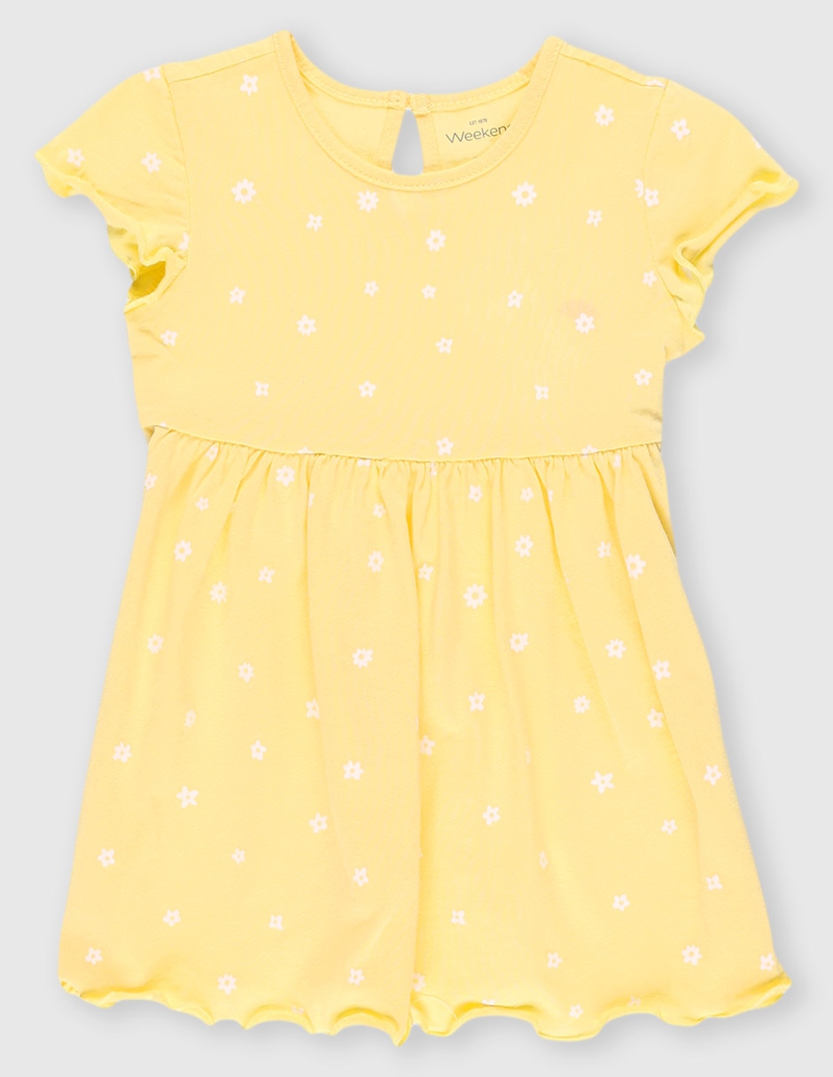 Vestido casual manga mariposa para niña Vestido casual manga mariposa para niña