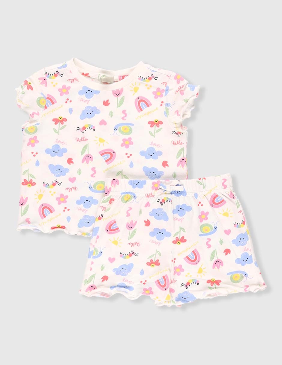 PIJAMA WEEKEND BAB, 3T (3 AÑOS), HUESO