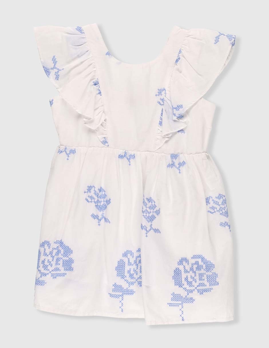 Vestido manga volantes para bebé niña Vestido manga volantes para bebé niña
