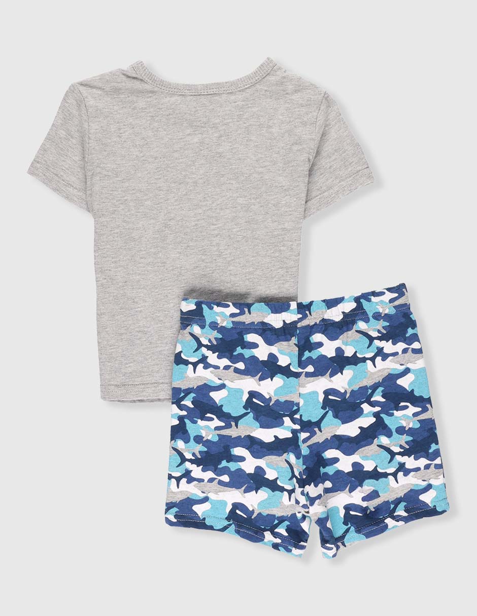 PIJAMA W, 1T (1 AÑO), GRIS CLARO JASPE