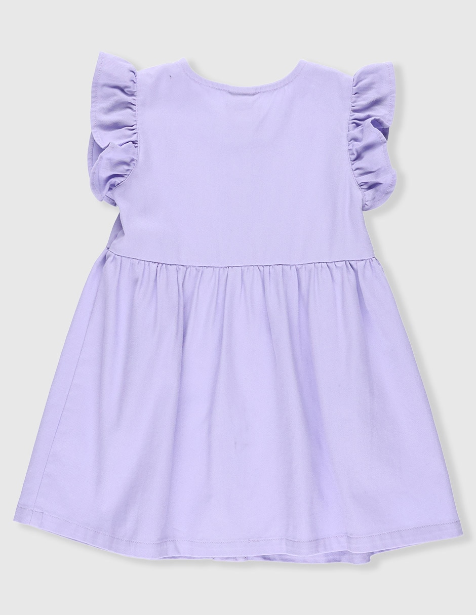 Vestido manga volantes para niña 2