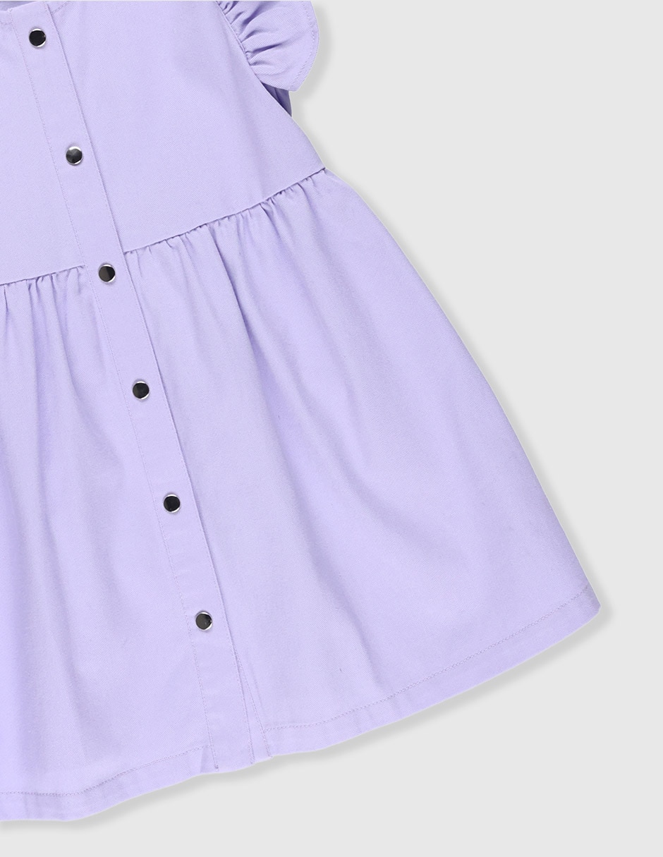 Vestido manga volantes para niña 4