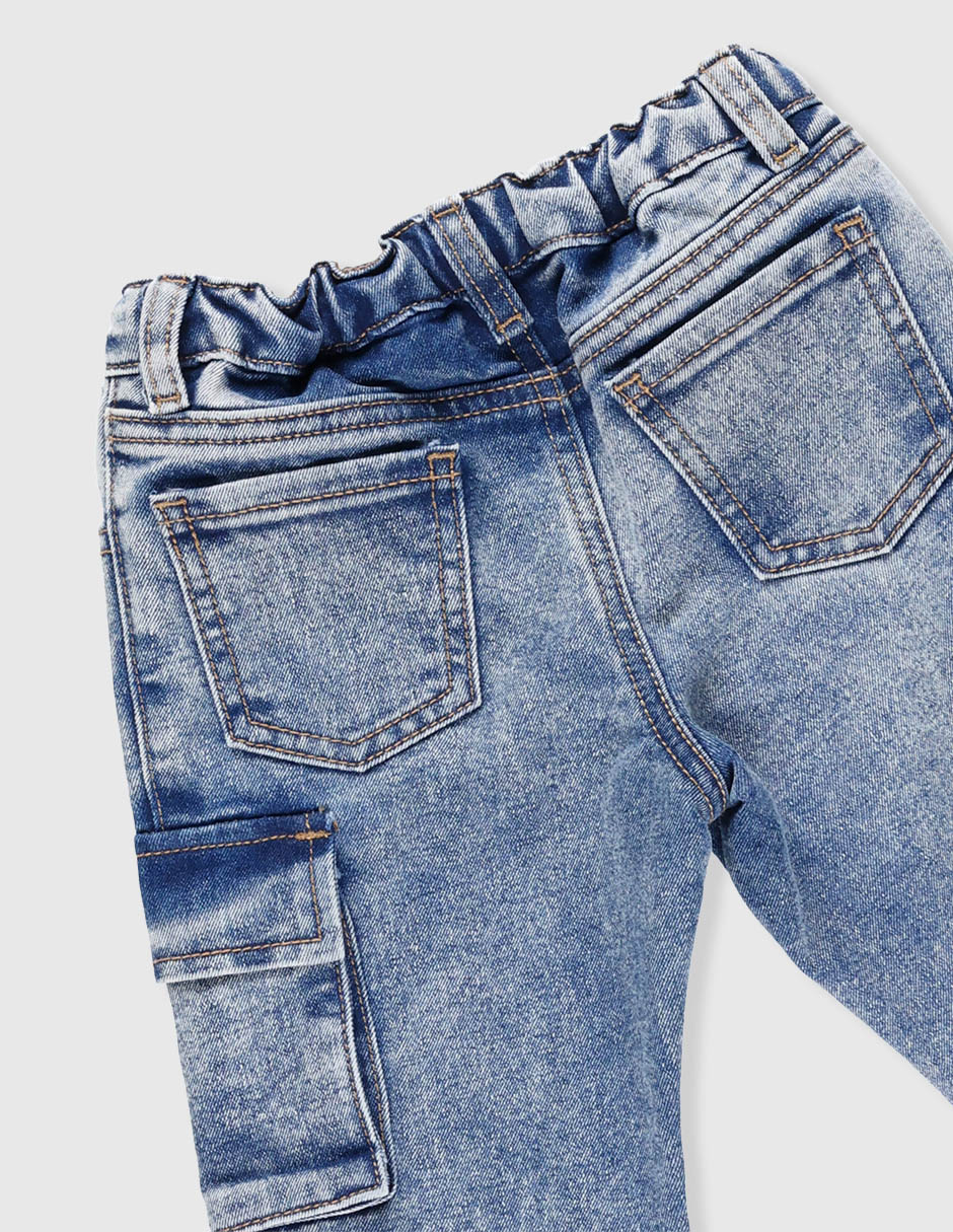 Jeans cargo baggy para niño 4