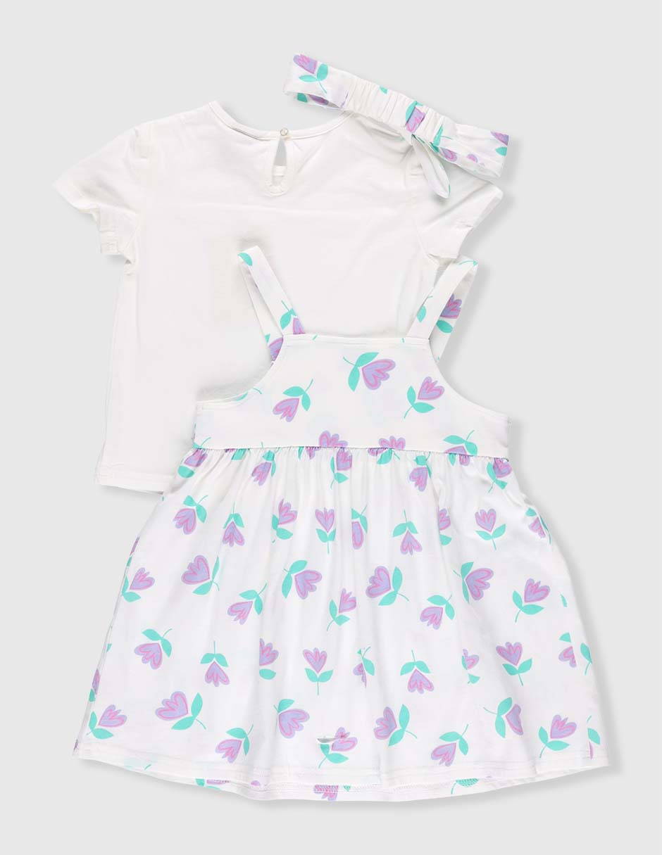 Vestido manga corta para niña 2