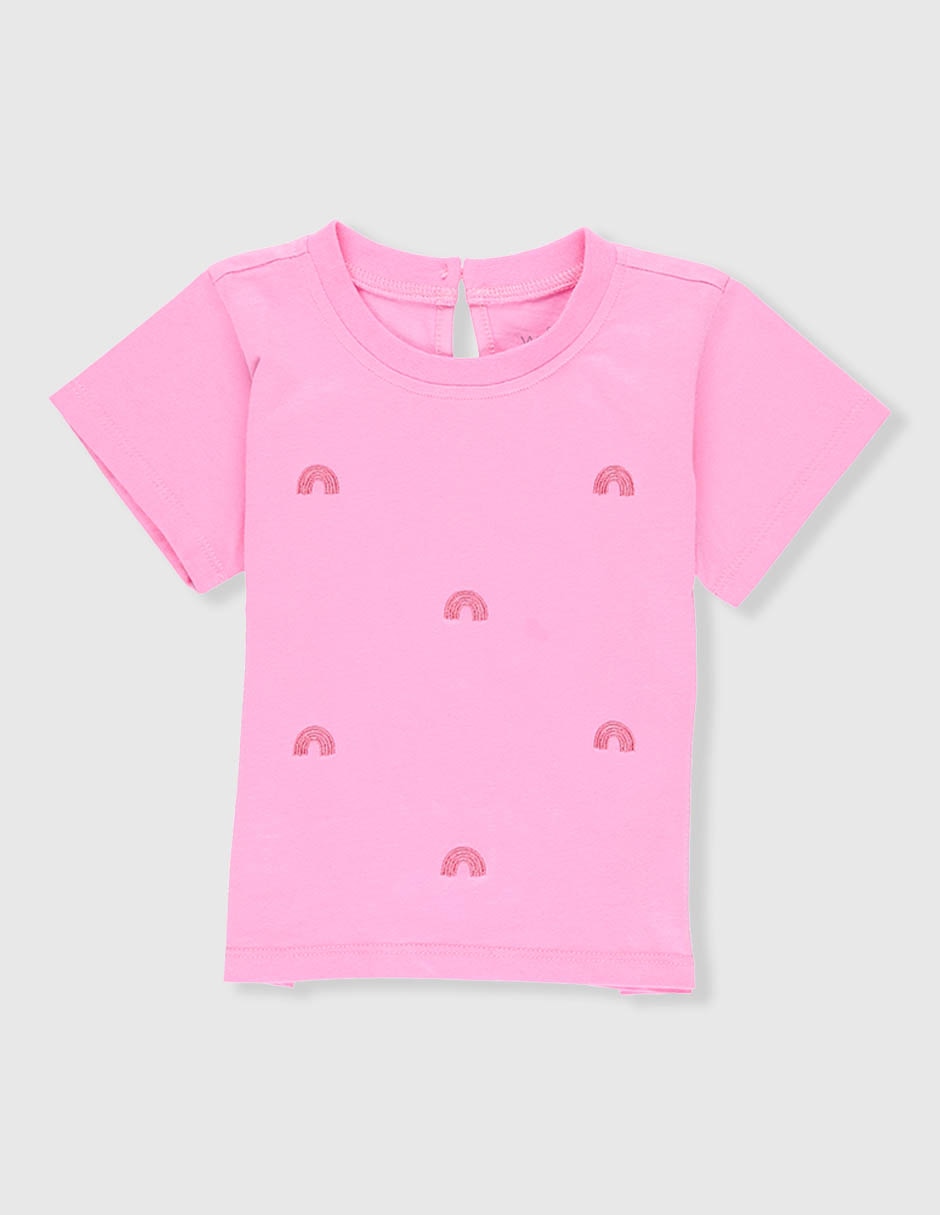 Playera manga corta para bebé niña Playera manga corta para bebé niña
