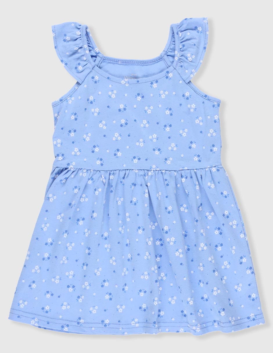 Vestido manga mariposa para niña