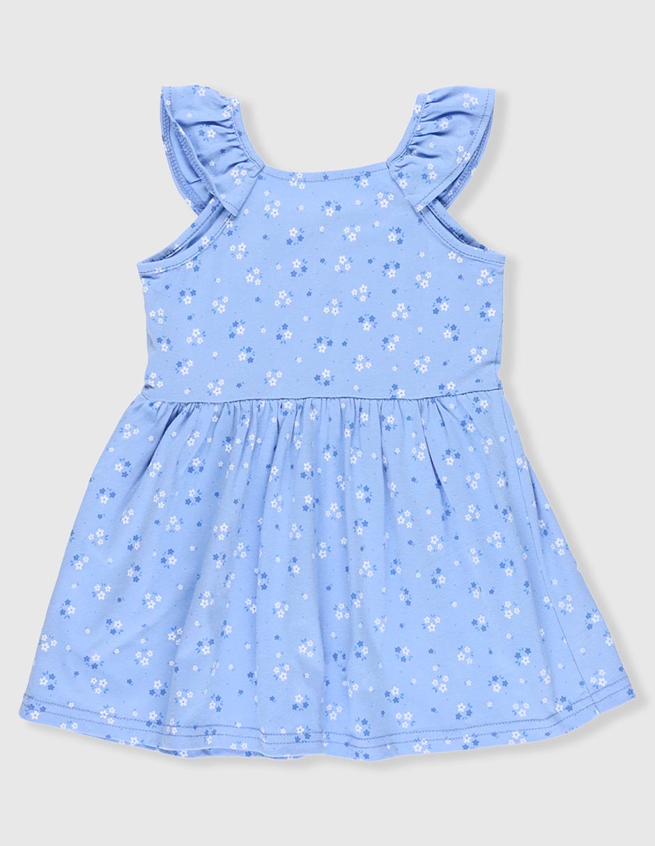 Vestido manga mariposa para niña 2