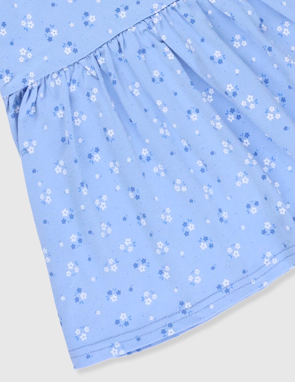 Vestido manga mariposa para niña 4