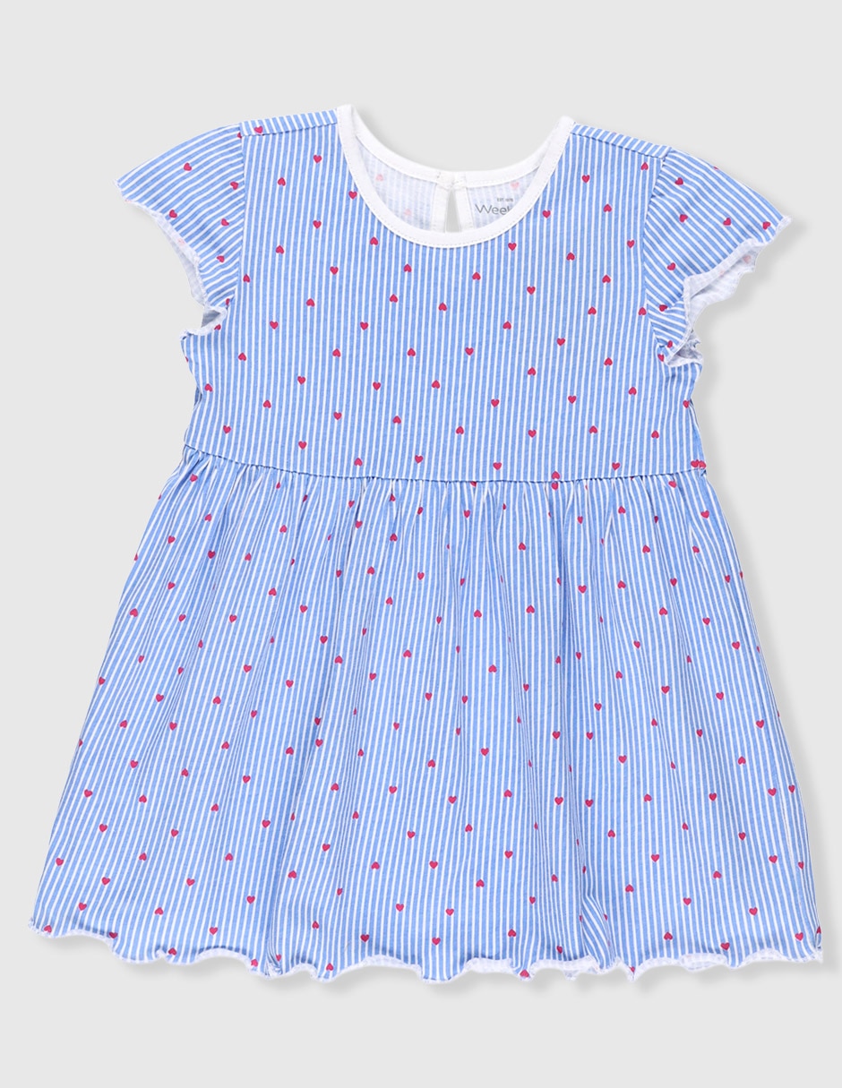 Vestido manga volantes para niña Vestido manga volantes para niña