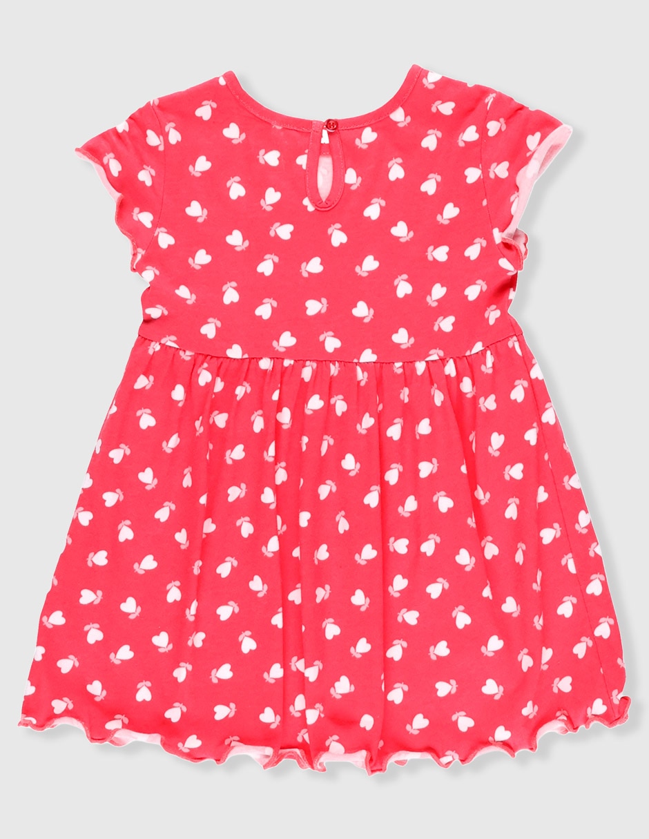 Vestido manga volantes para niña 2