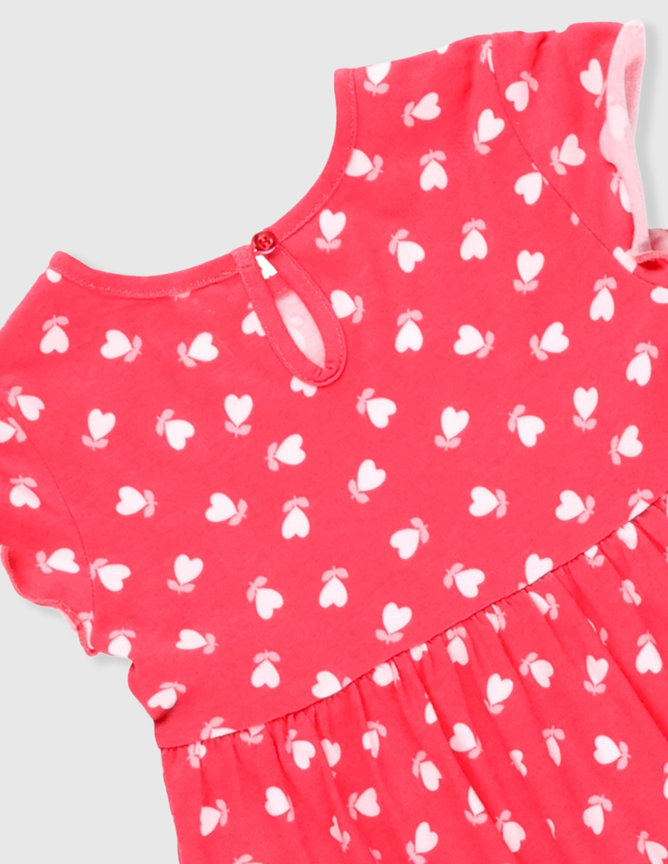 Vestido manga volantes para niña 4