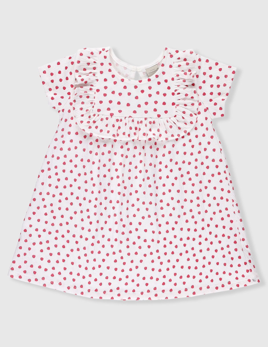Vestido manga cap para niña Vestido manga cap para niña