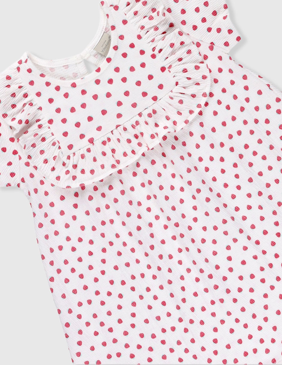 Vestido manga cap para niña 3