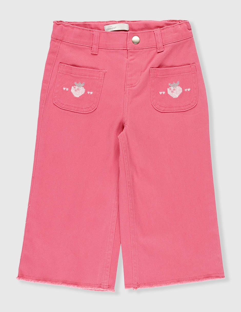 Jeans coulotte amplio niña
