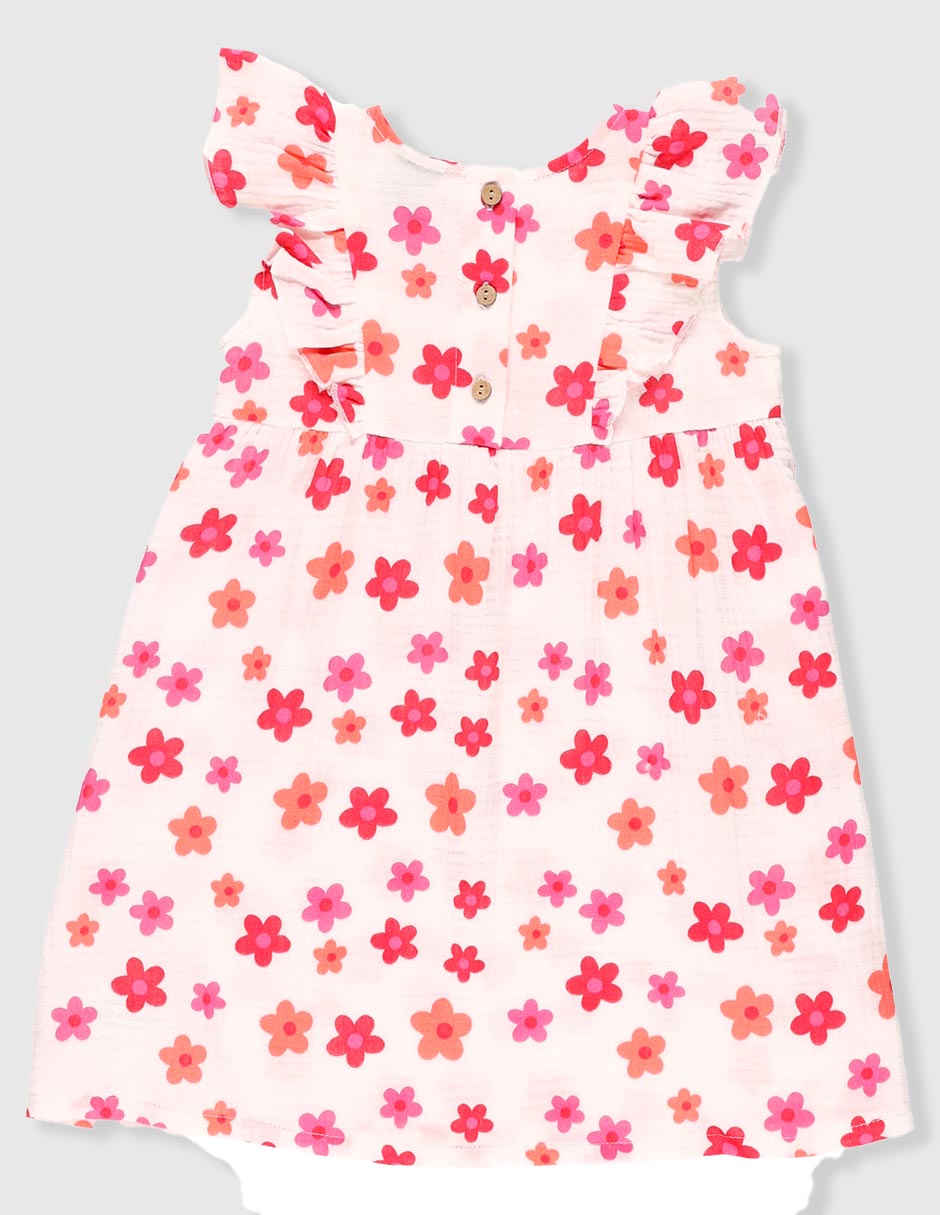 Vestido manga cap para niña 2