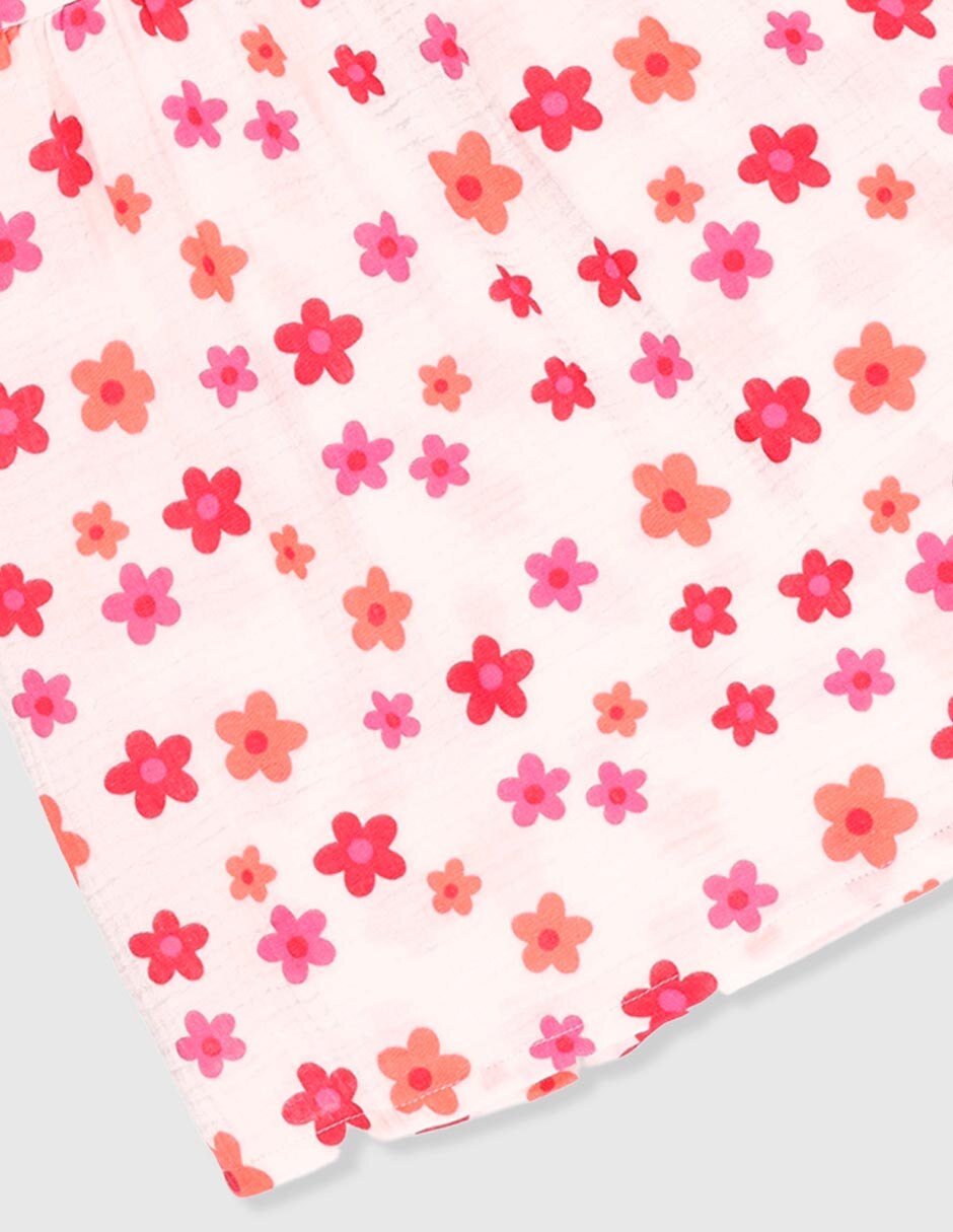 Vestido manga cap para niña 4